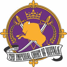 The Imperial Court of Buffalo - Non-profit Partner Logo of the Imperial Court of Buffalo featuring a buffalo silhouette and crossed swords.